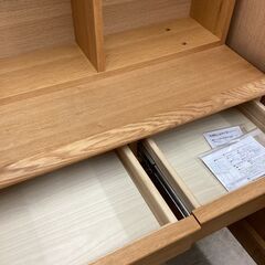 ✨bellemaison/ベルメゾン✨キャビネット✨天然木✨レンジボード✨本棚✨2727の画像