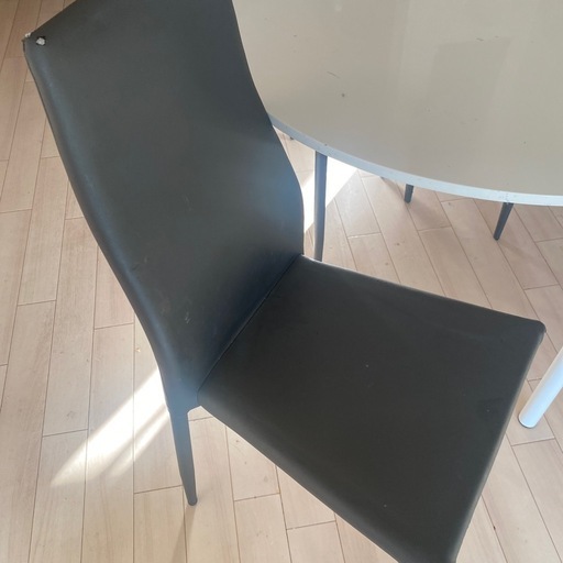 ダイニング丸テーブル椅子4脚セット　100cm