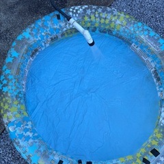 浮き輪、プールの画像