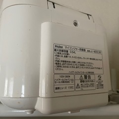 Haier マイコンジャー炊飯器 品番JJ-M30C 最大炊飯容量 0.54Lの画像