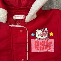 キティちゃんスキーウェア90センチの画像