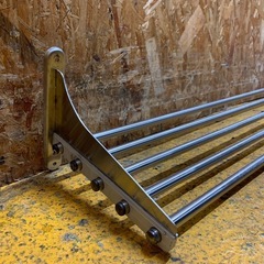 C(7764) 業務用 ステンレス パイプ棚 幅120cm 奥行25cm キッチン収納棚 吊り棚 水切棚 直接お引き取り歓迎 大阪の画像