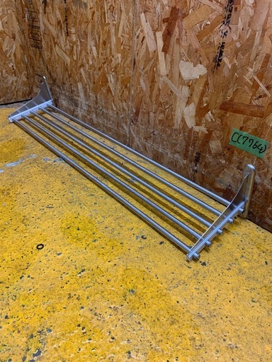 C(7764) 業務用 ステンレス パイプ棚 幅120cm 奥行25cm 水切棚 C(7764) 業務用 ステンレス パイプ棚 幅120cm 奥行25cm キッチン収納棚