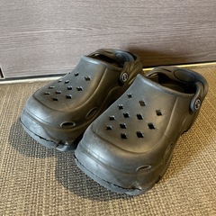 厚底　クロックス　サンダル　レディース　Mサイズ　黒の画像