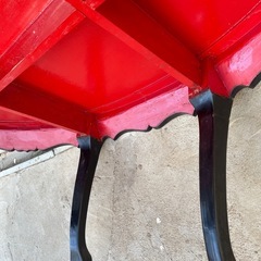 中国美術 螺鈿 天然木漆器の応接テーブルの画像