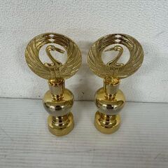 両面 八葉徳利 三号 本金メッキ 日蓮正宗 鶴丸仏具 創価学会 仏壇 A1025の画像