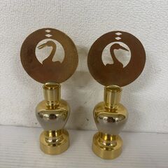 両面 八葉徳利 三号 本金メッキ 日蓮正宗 鶴丸仏具 創価学会 仏壇 A1025の画像