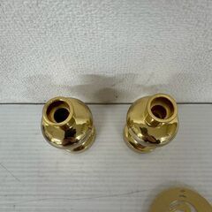 両面 八葉徳利 三号 本金メッキ 日蓮正宗 鶴丸仏具 創価学会 仏壇 A1025の画像