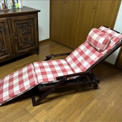 アンティーク　レトロ　　デッキチェアの画像