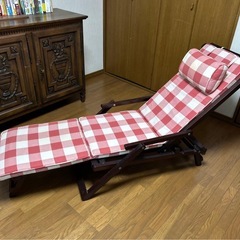 アンティーク　レトロ　　デッキチェアの画像