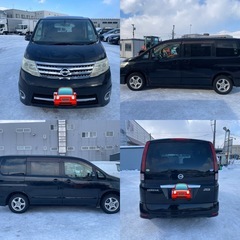 日産　セレナ　ハイウェイスターVセレクション 4WD 平成22年　12.7万キロ　車検令和8年2月　ナビ　バックカメラ　ETCの画像