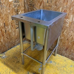 C(7765)マルゼン ステンレス 1槽 シンク W420D600H800 業務用 飲食店 店舗用 厨房機器 直接引き取りも歓迎 大阪の画像