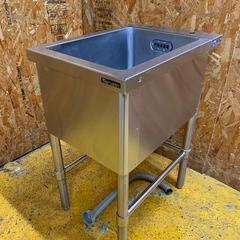 C(7765)マルゼン ステンレス 1槽 シンク W420D600H800 業務用 飲食店 店舗用 厨房機器 直接引き取りも歓迎 大阪の画像