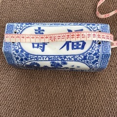  【骨董品】？青 白 陶器 陶枕 アンティーク 枕 の画像