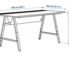 【美品】IKEA ウーテスペラレ　机の画像