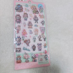 ぷっくり立体キャラクターシール ラブブ　おばけ　3シートセットの画像