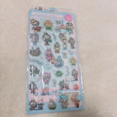 ぷっくり立体キャラクターシール ラブブ　おばけ　3シートセットの画像