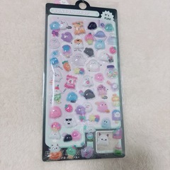 ぷっくり立体キャラクターシール ラブブ　おばけ　3シートセットの画像