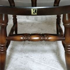 飛騨産業　キツツキ　木製　穂高 アームチェア　ウィンザーチェア イス 椅子の画像