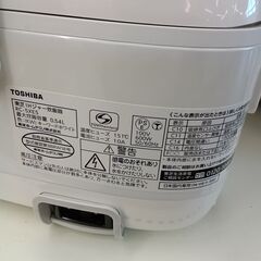 ★リユースのサカイつくば店★TK7712 TOSHIBA 炊飯ジャー3合炊き RC-5XE5  18年製 動作確認／クリーニング済み　【リユースのサカイつくば店】 の画像