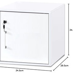 金庫キューブボックス 鍵付きの画像