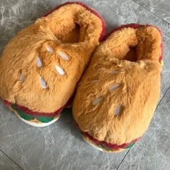 スリッパ未使用ハンバーガー型の画像