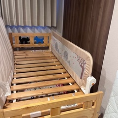 子ども用ベッド 転落防止ベッドガードの画像