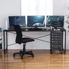 デスク　ブラックw1800の画像