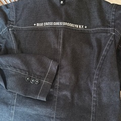 BLUE CROSS 黒ジャケット 子供服Mサイズ 良品　ナルミヤの画像