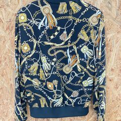 A-880【リユースのサカイ野々市店】ZARA ザラ ブルゾン ボンバージャケット ブラック×ゴールド メンズの画像