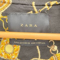 A-880【リユースのサカイ野々市店】ZARA ザラ ブルゾン ボンバージャケット ブラック×ゴールド メンズの画像