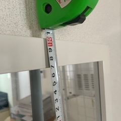 全身鏡スタンドミラー省スペーススリムホワイトの画像