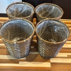 🌺4個セット　新品大型　鉢カバー　観葉植物などの画像