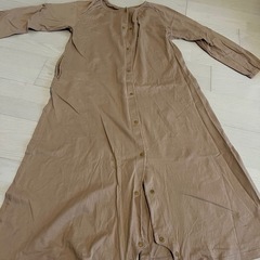 【授乳にも便利】マタニティ　授乳ワンピースパジャマ 【長袖 産前・産後】 の画像