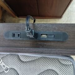 セール開催中！表示価格からさらに15～50％OFF！（サルベージ品を除く）ダブルベッド　コンセント・USB付きの画像