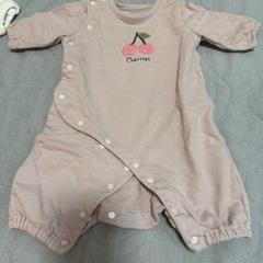 赤ちゃん服　9着　まとめ売り50〜60 女の子 カバーオール　コンビ肌着の画像