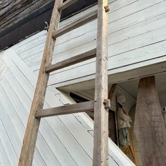 ハシゴ ビンテージ アンティーク 木製の画像