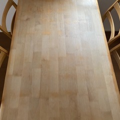 【０円】ダイニングテーブル＆ダイニングチェア４脚　セットの画像