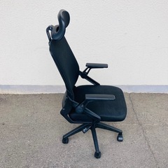 肘付　オフィスチェア　ハイバック　メッシュ　デスクチェア　ベッドレストの画像