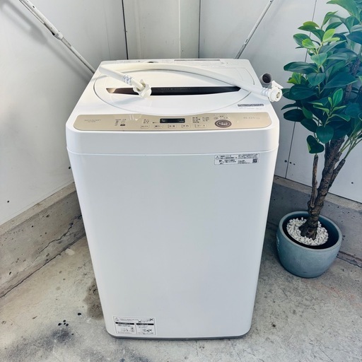 SHARP シャープ ES-GE6E-T 全自動電気洗濯機 6kg