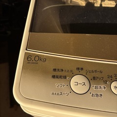 ハイアール 洗濯機 6.0kg JW-C60GK 2021年製の画像