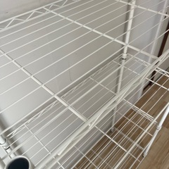 値下げ　ホワイト　スチールラック  の画像