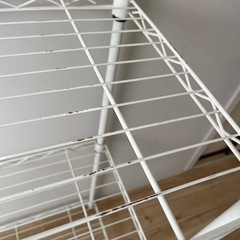 値下げ　ホワイト　スチールラック  の画像