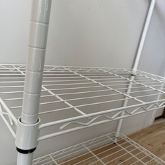 値下げ　ホワイト　スチールラック  の画像