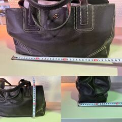 【お引取 限定】4℃　ハンドバッグ　鞄　黒　＊062-Gの画像