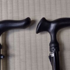 杖　ステッキ　かるがもE４点DX伸縮S・M兼用　ブラックの画像