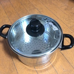 1回だけお試しで使用　パスタポットセット20cmの画像