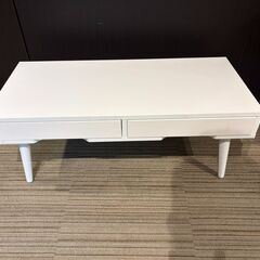 【展示品・未使用品】センターテーブル ローデスク 引き出し付き センターテーブル 🚚自社配送時💳代引き可🚚(現金、クレジット、スマホ決済対応)」の画像