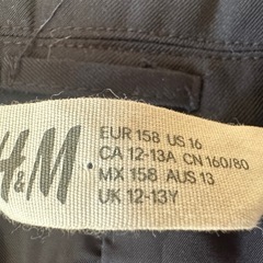 H&M フォーマルスーツ　160150 ネイビーの画像