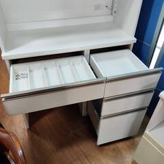 【愛品倶楽部柏店】NITORI ニトリ 2枚スライド扉キッチンボード リガーレ100KB 幅100cmの画像